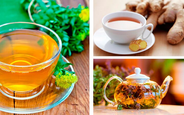 Aromatische Tees mit Rhodiola, Ingwer und Thymian, die die männliche sexuelle Potenz steigern
